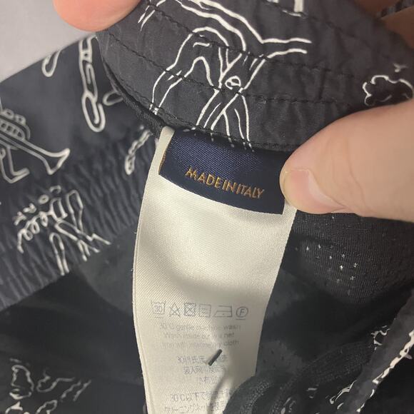 Louis Vuitton Japan Mens Large Swim Trunks Shorts - Monogram Graphic Print - Picture 5 of 16